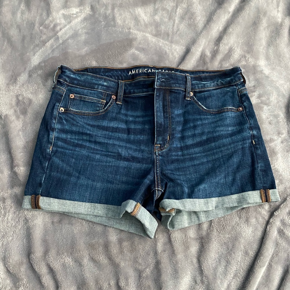American eagle stretch jean shorts